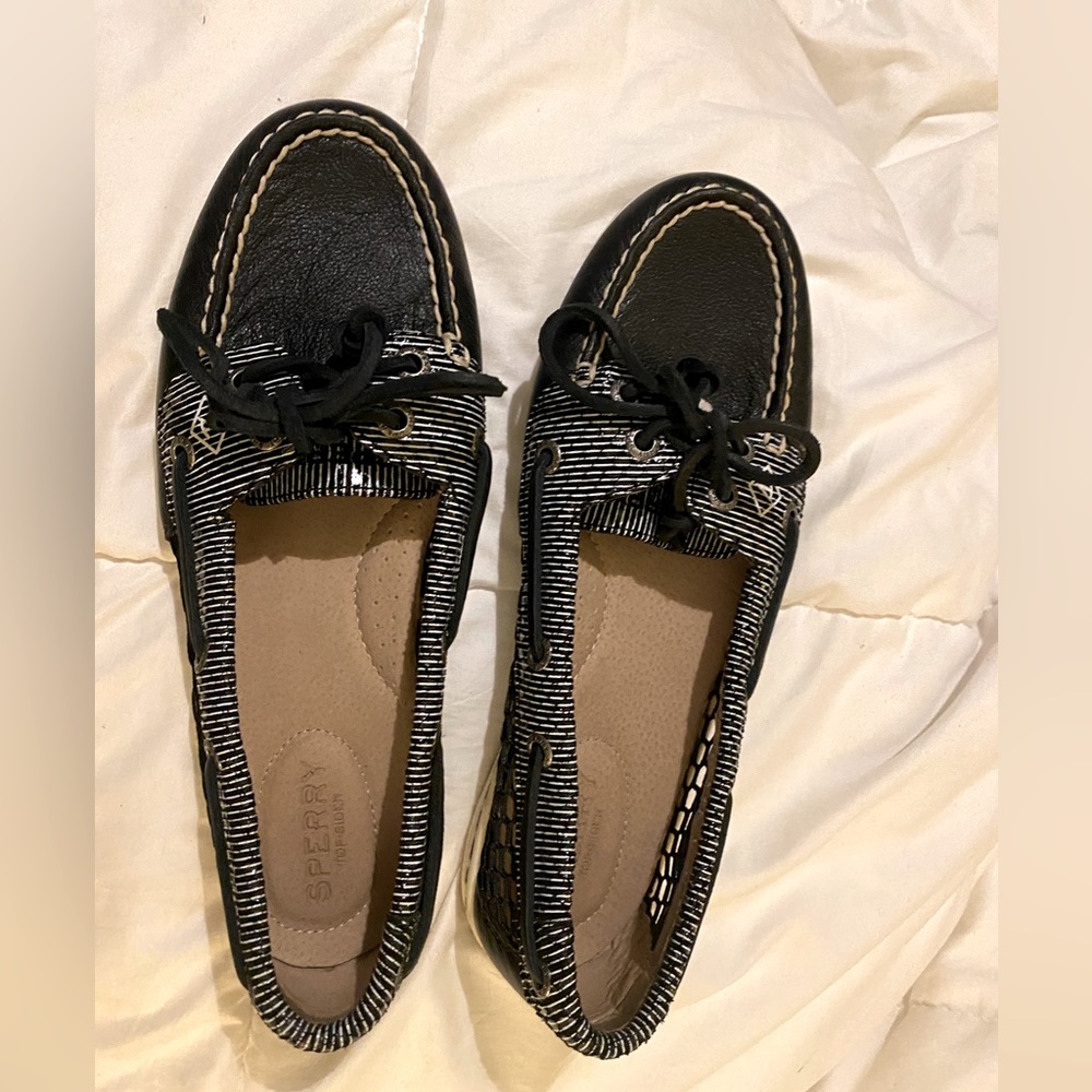Navy, Sperry loafer, size 7, worn once